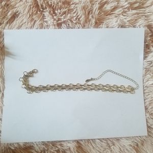 free people gold chain choker